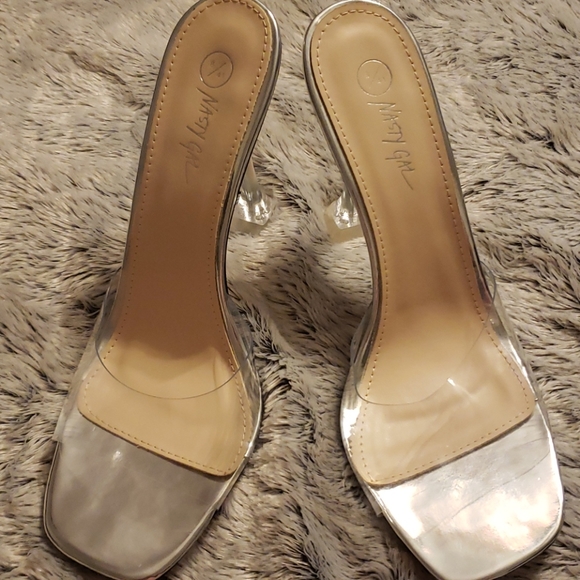 Nasty Gal Clear Slide Sandals - Picture 1 of 6
